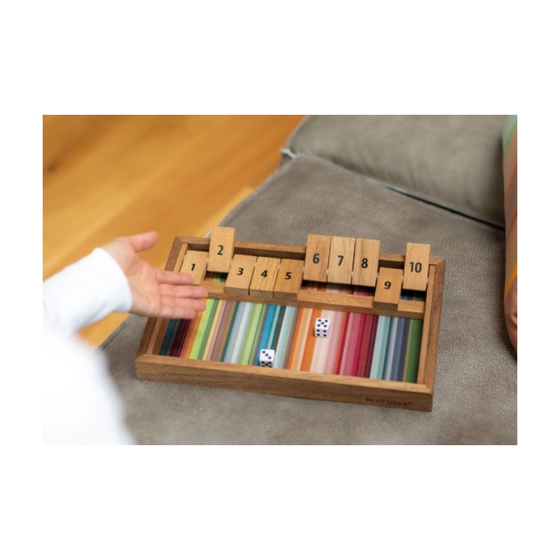 Acheter jeu de société Shut the box de Remember KF Design - jeu de rapidité