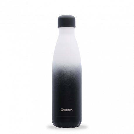 bouteille isotherme graphite noir, qwetch 500 ml - qwetch
