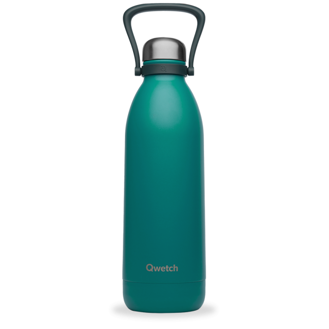 Bouteille isotherme Matt Bleu Minéral, Qwetch