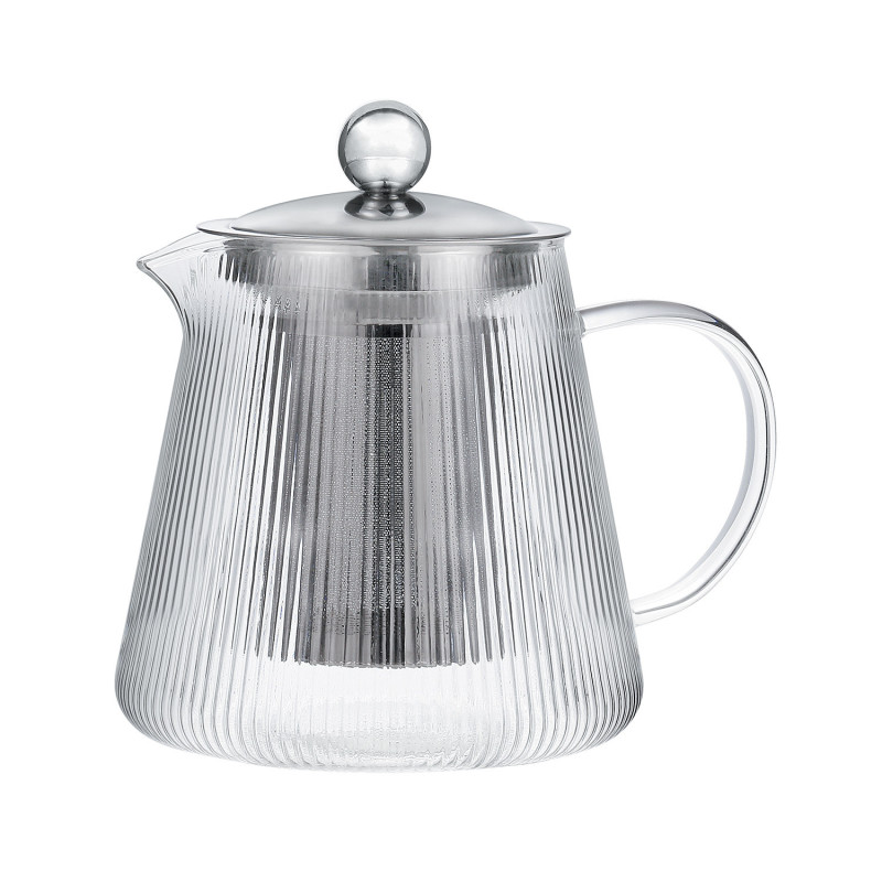 théière verre et inox darjeeling, cristel 1.2 l - cristel