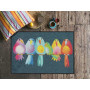 Tapis 50x75cm Rainbow Birds, Salonloewe Efia
