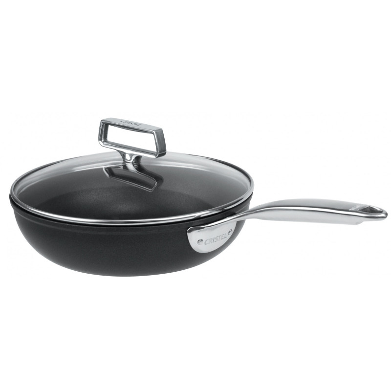 sauteuse aluminium castel'pro, cristel diamètre 28 cm - cristel