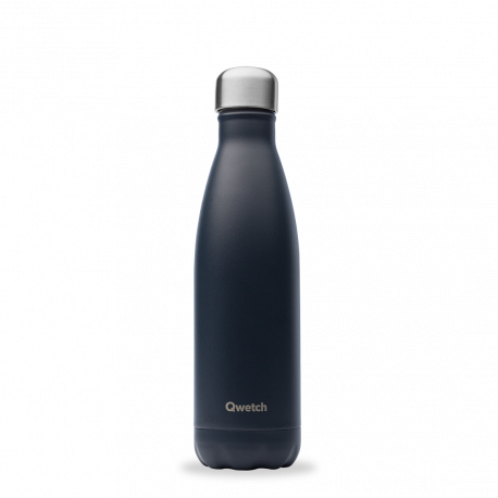bouteille isotherme matt gris carbone, qwetch 500 ml - qwetch