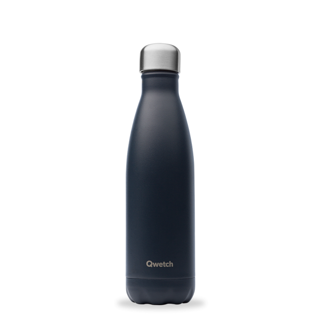 Bouteille isotherme Matt Gris carbone, Qwetch