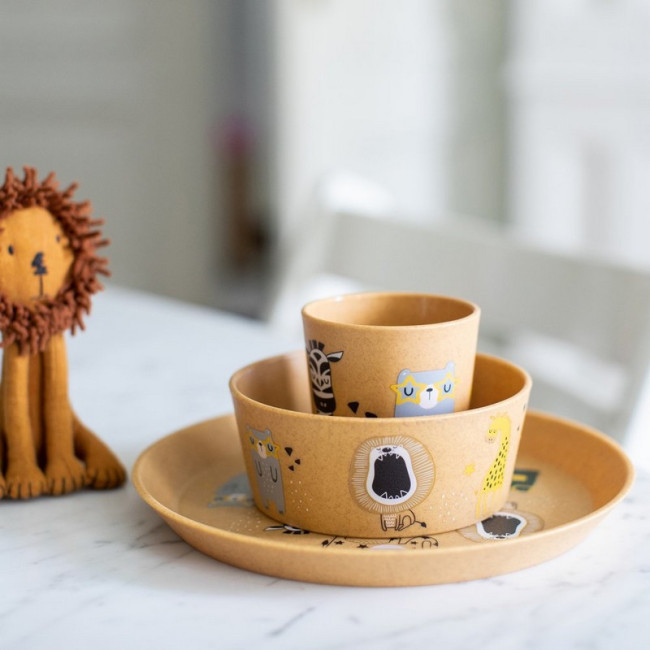 Set de 3 pièces enfant Zoo Connect, Koziol