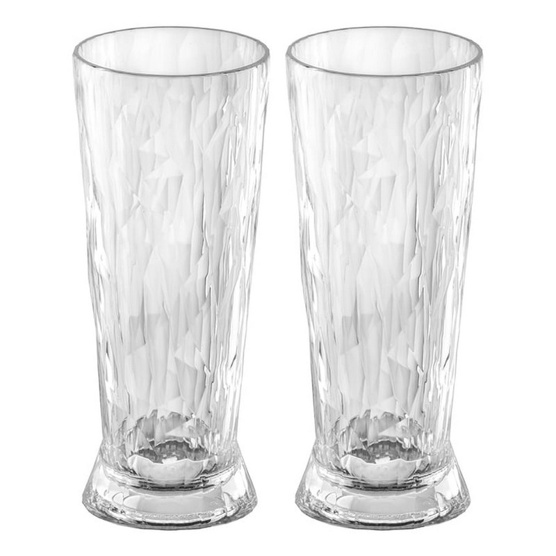 2 verres à bière 30cl club, koziol - koziol