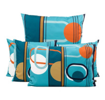 Coussin Outdoor Nikki Bleu, Haomy