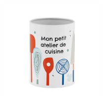 Pot à ustensiles Mon atelier de cuisine, Derrière la porte