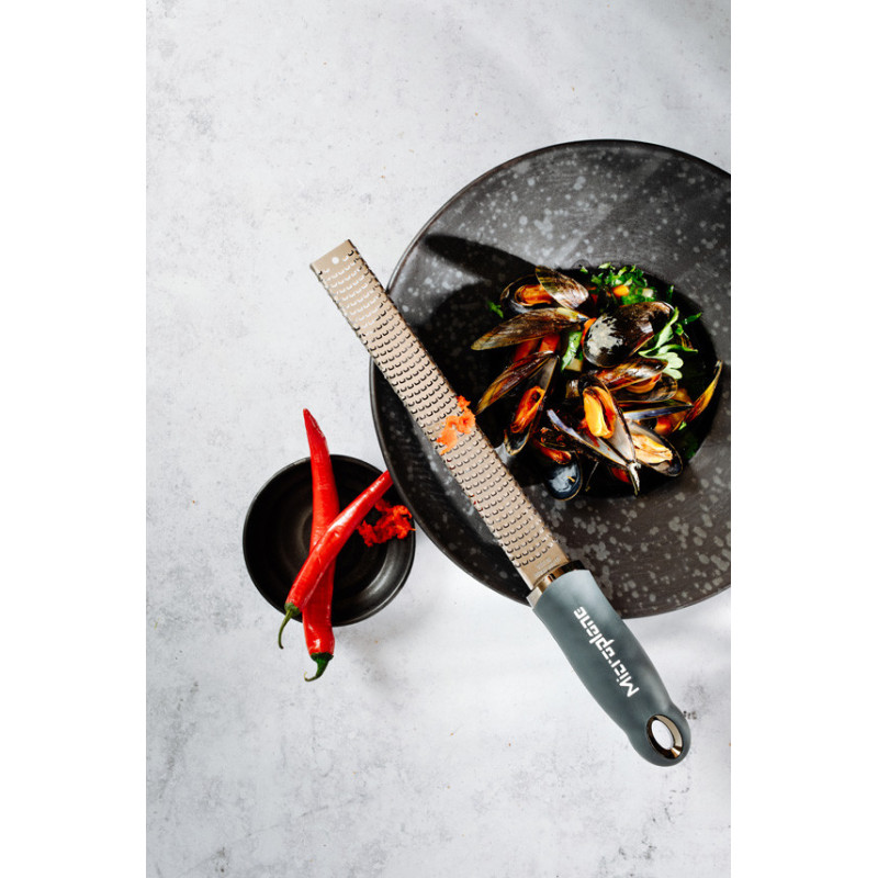 Microplane - Zesteur râpe Premium, Microplane Gris orage - Microplane