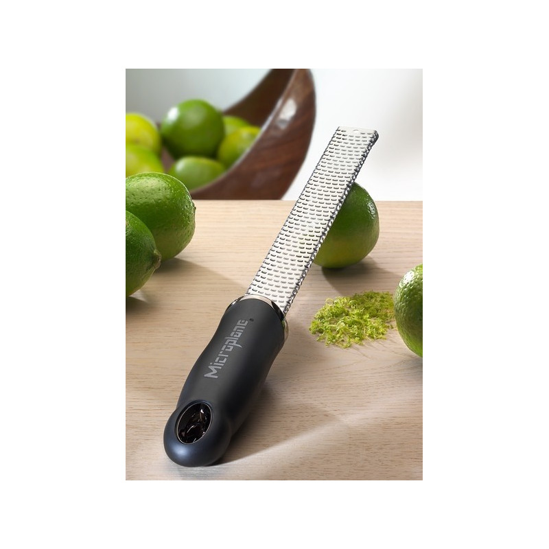 zesteur râpe premium, microplane noir - microplane