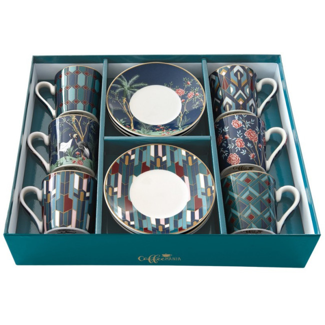Coffret de 6 tasses café 10cl  Mandalay, Easy Life