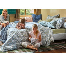 Housse de couette Indiennes Orage, Blanc des Vosges