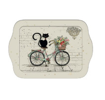 Plateau en mélamine Bug Art Chat vélo, Kiub