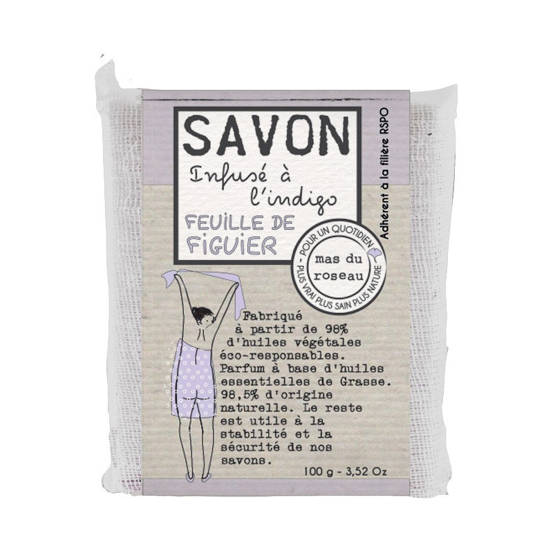 Mas du roseau - Savon parfumé coloré Feuille de Figuier, mas du roseau - mas du roseau