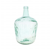 Vase Dame Jeanne Striée en verre recyclé, Lebrun
