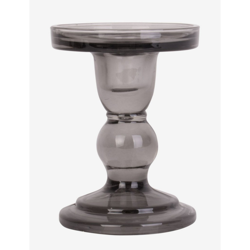 Present Time - Bougeoir Glass Art Black, Present Time MM - Present Time