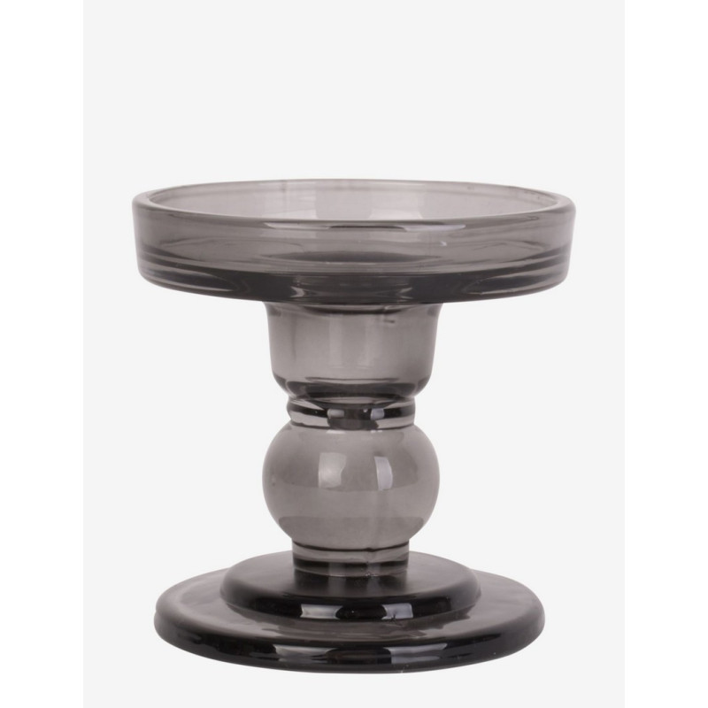 Present Time - Bougeoir Glass Art Black, Present Time PM - Present Time