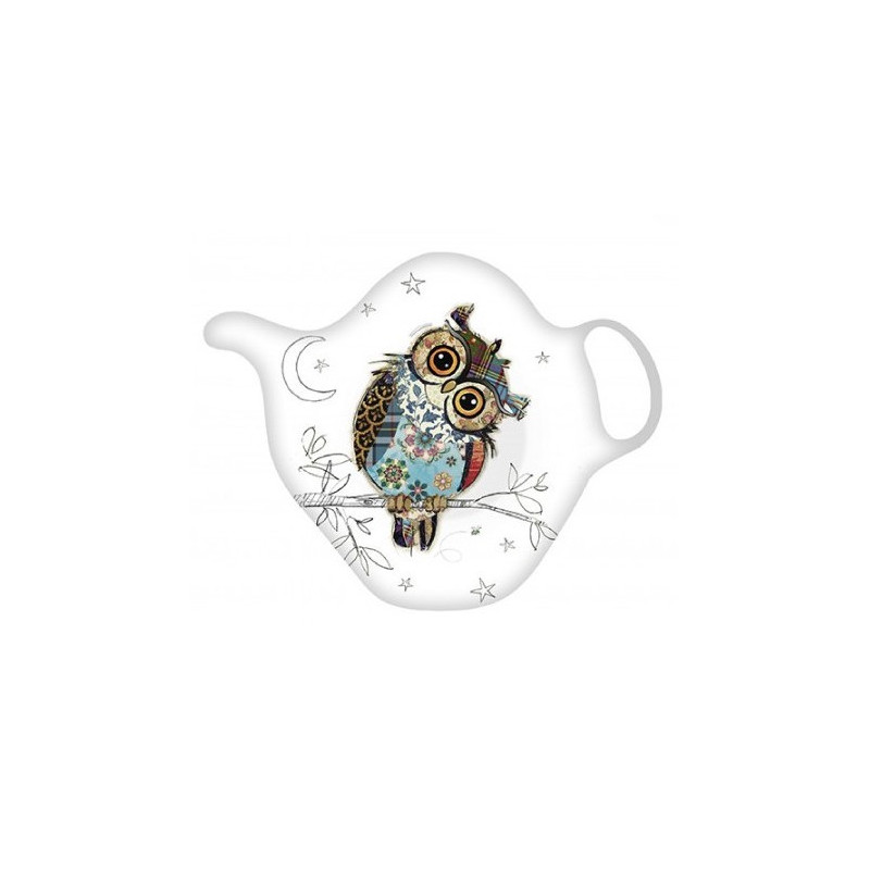Kiub - Repose sachet thé Kook chouette patchwork, Kiub - Kiub