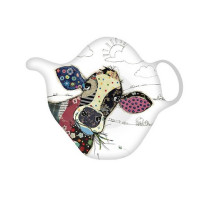 Repose sachet thé Kook chouette patchwork, Kiub