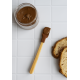 Mini spatule Chocolat en bambou et silicone, Pebbly