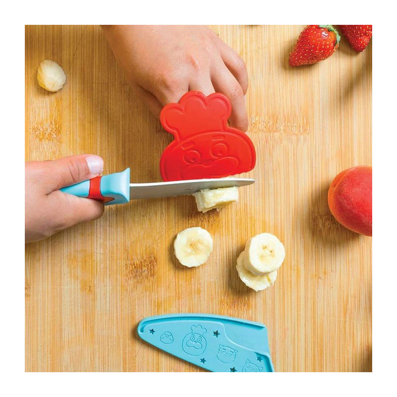 Chefclub Kids- Kit Couteau de Cuisine pour Enfants - Lame Acier