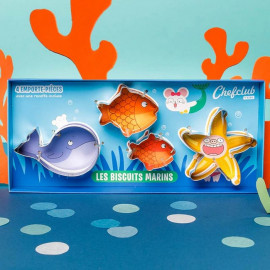 Coffret emporte-pièces Kids " Les biscuits marins ", Chefclub