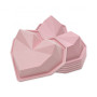 6 moules silicone individuels Coeur Diamant, ScrapCooking