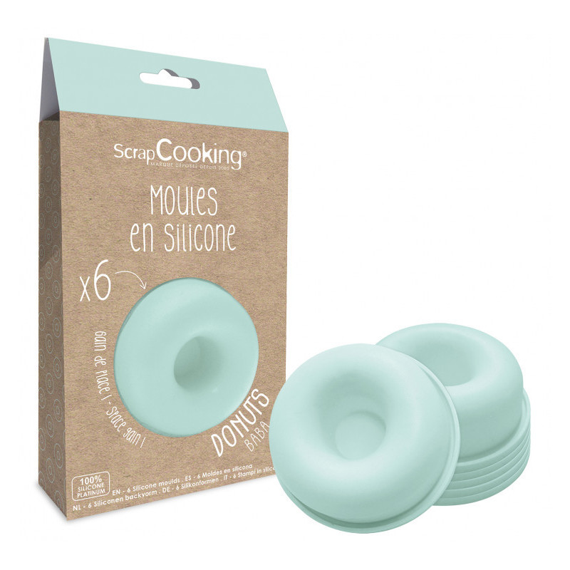 Scrapcooking - 6 moules silicone individuels Donuts, ScrapCooking - ScrapCooking