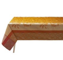 Nappe 175 cm Arrière Pays Melon, Le Jacquard Français