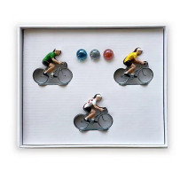 Coffret jeu3 cyclistes Tour de France, Bernard & Eddy