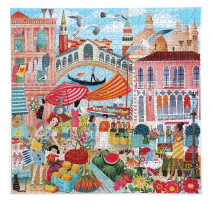 Puzzle 1000 pièces Venise Open Market, Eeboo