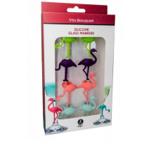 Set de 8 marques verre Flamenco, Vin Bouquet