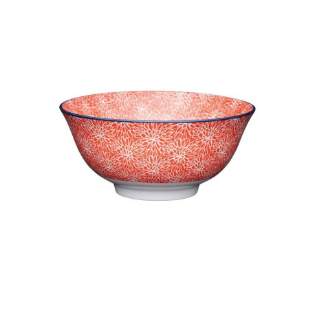 Bol Red Floral and Blue Edge, Kitchencraft