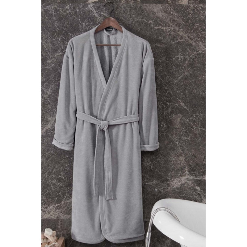 SENSEI - Peignoir Etretat gris perle, Sensei XL - SENSEI