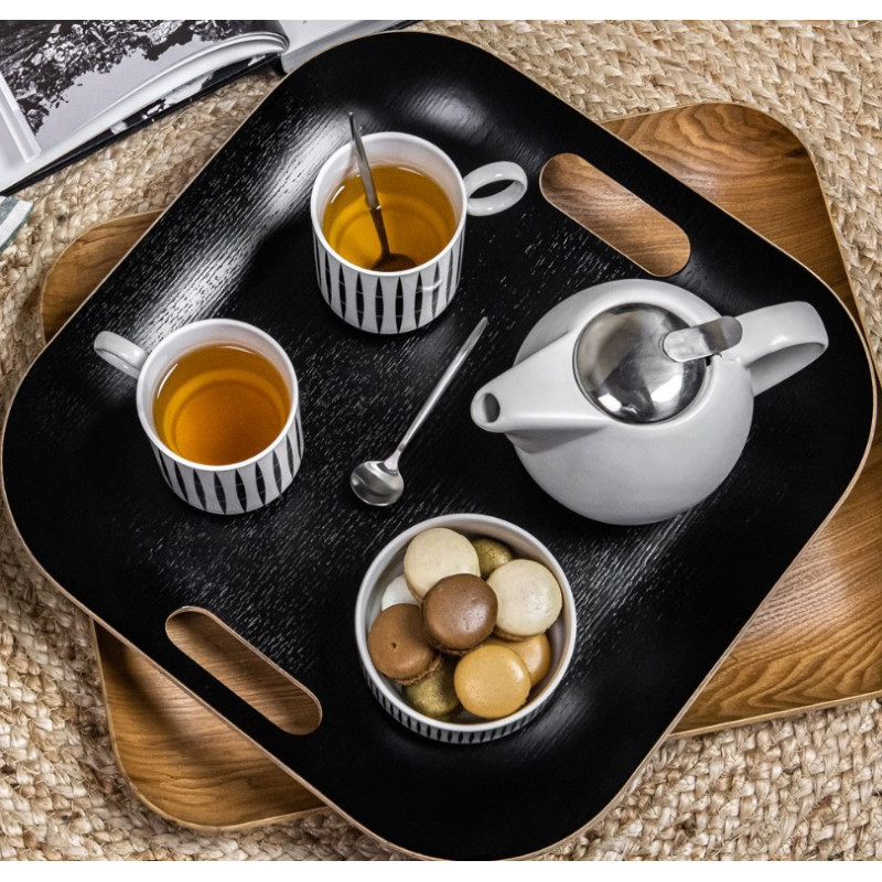 Plateau carré classic noir, Table Passion - Table Passion