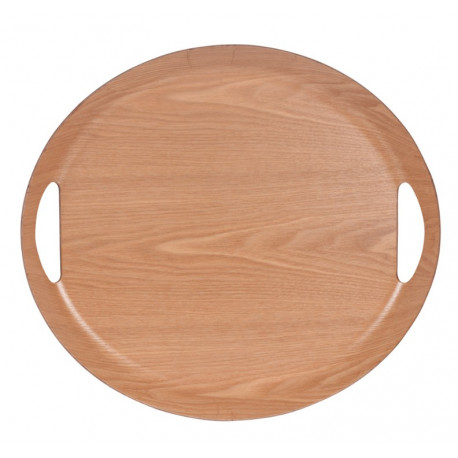 plateau ovale avec anses, table passion naturel - table passion