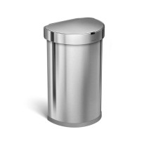 Poubelle demi-lune à capteur 45 L, simplehuman