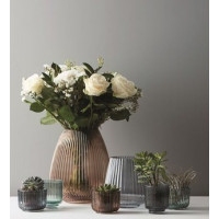 Vase en verre 17 cm, Point Virgule