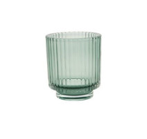 Photophore en verre pour bougie chauffe-plats, Point Virgule