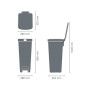Poubelle à pédale StepUp 40L, Brabantia
