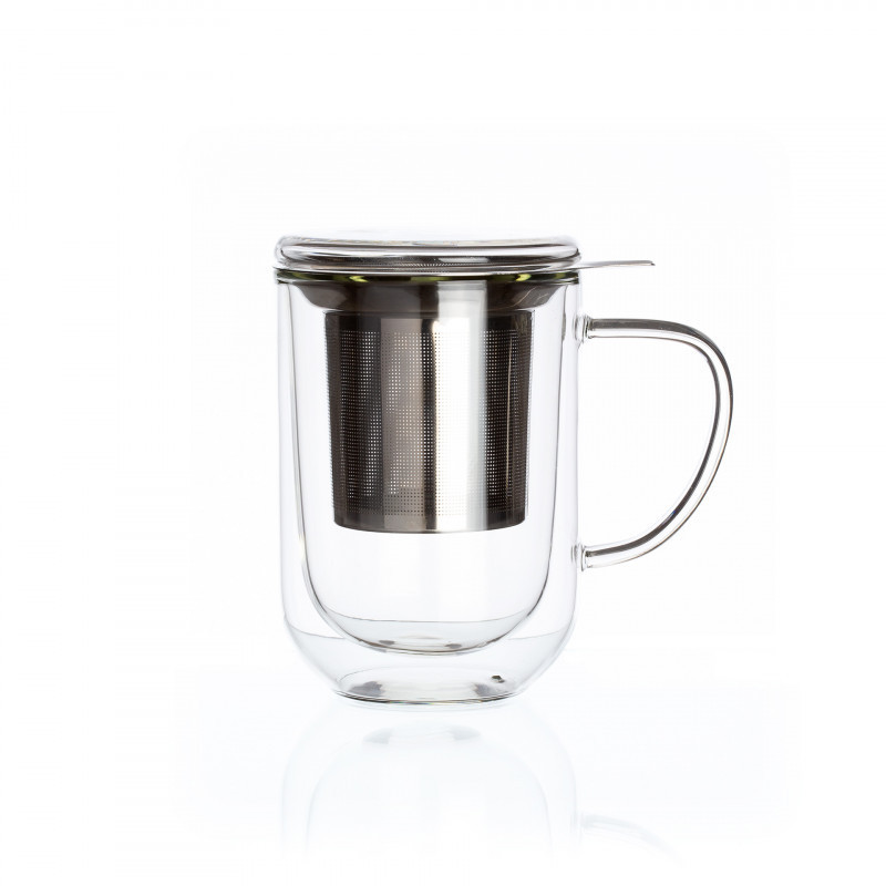 mug verre double paroi downtown, dammann frères - dammann freres