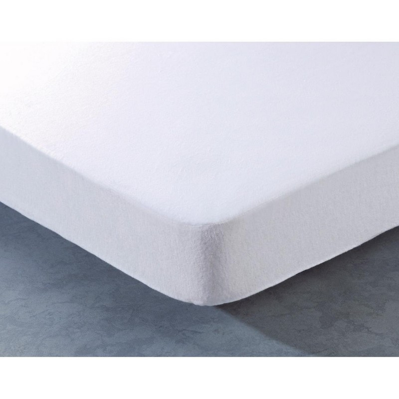 Protège matelas 50% coton recyclé, 40cm, Phoenix, BLANC DES VOSGES