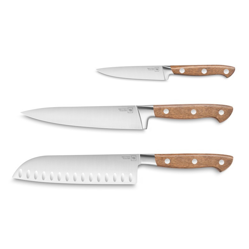 TB Groupe - Tarrerias-Bonjean - Coffret de 3 couteaux Georges manche noyer, TB Groupe - TB Groupe - Tarrerias-Bonjean