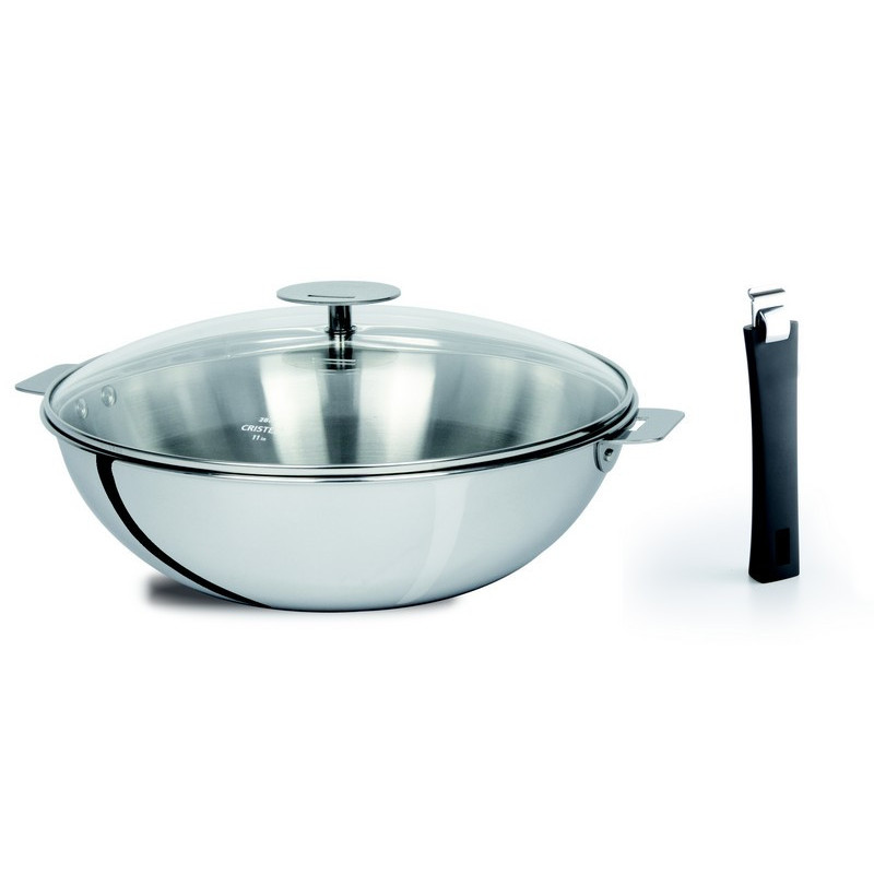 Wok inox Casteline amovible - Ensemble à table