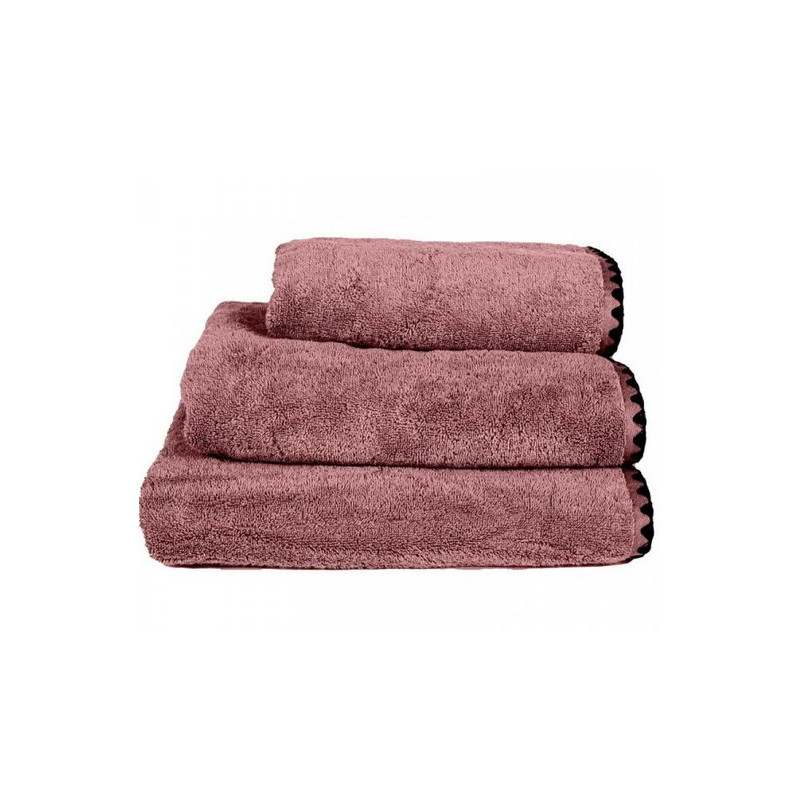 HAOMY TEXTILE - Linge de toilette Issey Bois de rose, Haomy Serviette de toilette - HAOMY TEXTILE