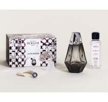 Coffret lampe Berger Prisme noir, Maison Berger
