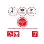 Plat four céramique carré 18 cm Appolia, Peugeot