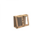 Set de 2 boites en verre 320 ml et couvercle en bambou, pebbly