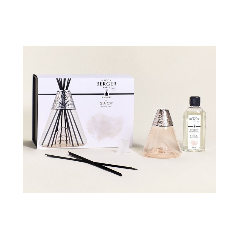 MAISON BERGER - Bouquet parfumé 400 ml Starck Peau de soie, Maison Berger - MAISON BERGER