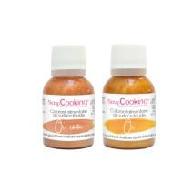 Colorant alimentaire de surface liquide doré, ScrapCooking